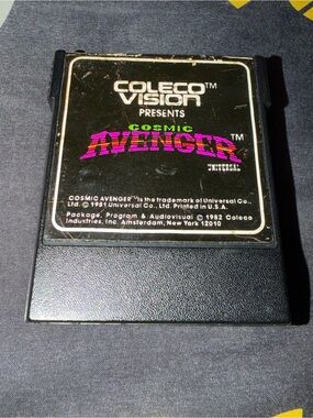 Coleco Vision Cosmic Avenger Video Game Cartridge Loose No Box Works Great Used.